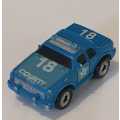 Blue Micromachine - County Police Car - 1989 Funrise.