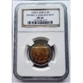 2008 S.AFRICA 5R - MANDELA 90TH BIRTHDAY - GRADED NGC MS66 - 7 AVAILABLE