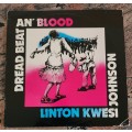 LINTON KWESI JOHNSON LKJ Dread Beat An` Blood (VG+/G+) Virgin VNH 5021 SA Pressing 1990 - RARE