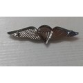 SADF  PARACHUTE FREEFALL,CHROMED AND LUCITE COVERED ENAMELED WING