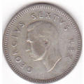 1951 UNION OF SOUTH AFRICA  SILVER THREEPENCE (TICKEY)