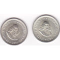 1962 SOUTH AFRICA  FIVE CENTS SILVER (SET OF 2 COINS--- BID IS PER COIN)