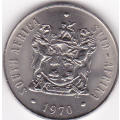 FIFTY CENTS NICKEL (RSA) 1970 -  Brilliant coin