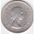 1955 UNION OF SA (silver) TWO AND A HALF SHILLINGS