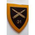 SADF/ SA ARMY 91 AMMO (AMMUNITION) DEPOT SHOULDER FLASH (ROEDTAN)