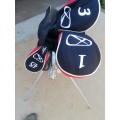 Golf clubs and bag