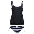Layered-Style  Tankini with  Briefs   S / M / L / XL