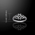 Celtic Knotwork Silver Ring SIZE 9 * in stock *