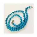 Blue Howlite 6mm Bead Necklace    Wear to absorb any negativity