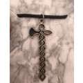 Scatachs sterling silver axe pendant