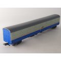 SARM : South African Model Train Car Carrier Coach  - Spoornet Blue (Lima Couplers)