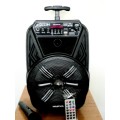 BLUETOOTH TROLLEY SPEAKER WITH MICROPHONE AND REMOTE