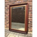 Large hall mirror with wooden frame