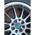 15" Mags with Bridgestone Tyres 195/50R15 (1 full set of 4 Mags &  Wheels)