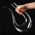 1.5L Luxurious Crystal Glass U-shaped Horn Wine Decanter Wine