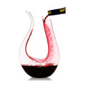 1.5L Luxurious Crystal Glass U-shaped Horn Wine Decanter Wine