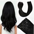 Clip Hair extensions 35 cm (Human Hair)