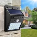 20 LED Solar Power PIR Motion Sensor Wall Light Outdoor Garden Waterproof Lamp