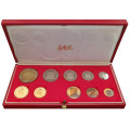 1977 Long Proof Set - with Gold R1 and R2