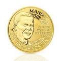 Nobel peace prize mandela coin 1/10ct gold