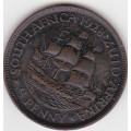 1928 half penny Extra Fine RARE  COIN CV R2000 in EF