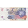 R100  note .Signed by Gov G Marcus.in AU grade Prefif AA