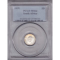 1939 threepence. PCGS graded MS64. CV R3250. 2nd highest at NGC,only 1 better
