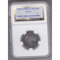 1926 1 shilling Sangs AU 53 Only3 coins higher at NGC and only 11 coins graded at NGC