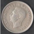 1940 UNION OF SOUTH AFRICA 6 Pence in VF grade SCARCE