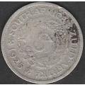 VERY RARE 1925 Union of S A  silver 3d with Whreath in VF grade Herns Value EF R8000`VF R2500F R250