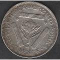 VERY RARE 1925 Union of S A silver 3d in VF+ grade Herns value EF R2500 VF  R225 RARE COIN