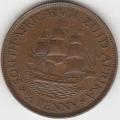 1931 Union of S A  half penny in EF grade NICE COIN