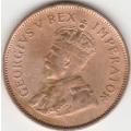 1935 UNION of S A Half penny in EF grade NICE COIN