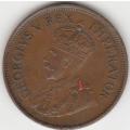 1935 UNION OF S A half penny in AU grade NICE COIN