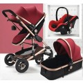 Belecoo 3 In 1 Foldable Baby Pram Stroller