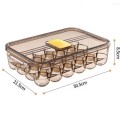 Storage Bottles Egg Box Fresh-keeping 24 Compartment Refrigerator Kitchen Fresh With Lid Seal