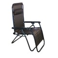 2 in 1 Zero Gravity Folding Recliner & Deck Chair with Removable Headrest