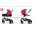 Original Belecoo Baby Stroller 3 Functional Pram Maroon /wine red Color