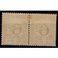SWA 1923 P/Dues 6d Black & Slate (South Africa) pair (Group I), MM