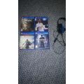 PS4 500GB SLIM CONSOLE + 1 CONTROLLER + 4 GAMES (LIKE NEW, 4 MONTHS OLD WITH GUARANTEE SLIP)