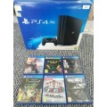 PS4 PRO 1TB CONSOLE + 1 CONTROLLER + 6 GAMES (LIKE NEW)