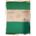 100% cotton green table cloth size :140x240cm