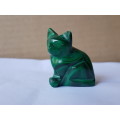 green cat ornament