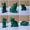 green cat ornament
