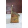 Vintage solid  Brass salt box Kitchen utensils decor