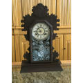 ANTIQUE ANSONIA GINGERBREAD MANTEL OR WALL CLOCK