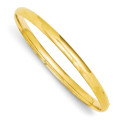 Gold Bangles, Solid 9 Ct. D Shape 3 mm Heavy Bangles