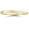 Gold Wedding Bands, Solid 9 ct D Shape 4mm Heavy Bands
