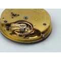 Antique Pocket Watch Fusee Movement, made in London late 1800`s for Repairs OR Spares