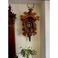 Very Big Antique Cuckoo Clock from West Germany, 24 Hour Winding, Like New